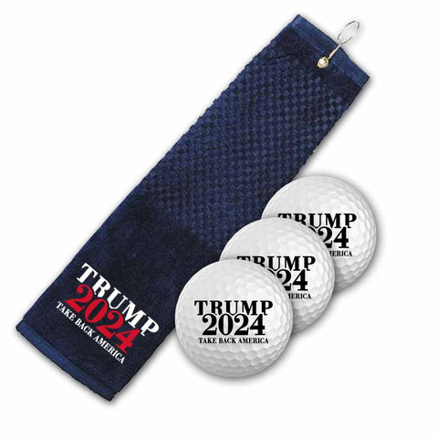 Trump 2024 Golf Towel and Ball Set